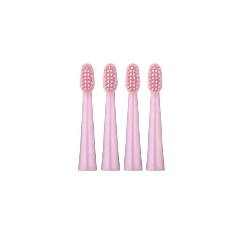 Ingrijire personala si Cosmetice - Igiena dentara - Rezerve si accesorii - Set 4 rezerve pentru periuta de dinti electrica Sonic D7 True Smile, roz TS0118 - Infinity.ro