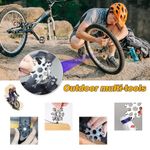 Casa si Gradina - Constructii - Scule de mana si unelte - Chei si truse chei - Cheie multifunctionala, tip breloc, 18 in 1, forma de fulg, metal, argintiu Vivo 18MT-SILVER - Infinity.ro