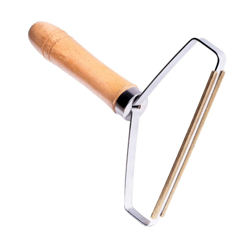 Petshop - Ingrijire si Igiena - Produse uz extern - Perii si manusi - Perie portabila pentru indepartarea scamelor si a parului de animale, maner din lemn, 16 x 12, 5 cm, Vivo WDLR01 - Infinity.ro