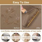 Petshop - Ingrijire si Igiena - Produse uz extern - Perii si manusi - Perie portabila pentru indepartarea scamelor si a parului de animale, maner din lemn, 16 x 12, 5 cm, Vivo WDLR01 - Infinity.ro