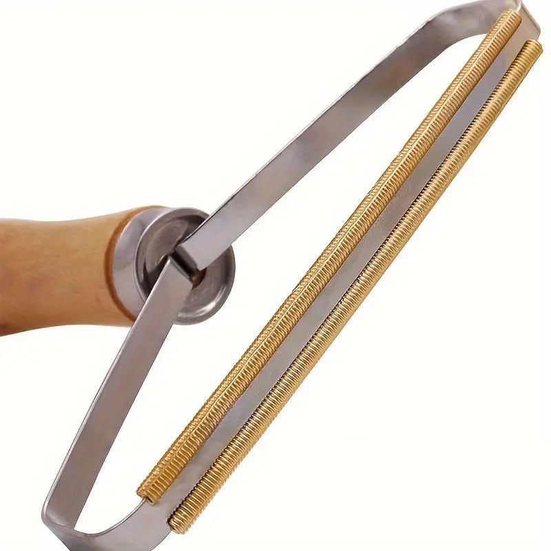 Petshop - Ingrijire si Igiena - Produse uz extern - Perii si manusi - Perie portabila pentru indepartarea scamelor si a parului de animale, maner din lemn, 16 x 12, 5 cm, Vivo WDLR01 - Infinity.ro