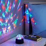 Casa si Gradina - Corpuri si surse de iluminat - Veioze si lampi - Lampi de veghe copii - Glob disco rotativ 360° cu lumini LED colorate, Vivo LPC1178 - Infinity.ro
