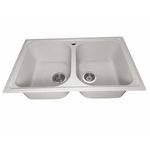 Casa si Gradina - Sanitare - Chiuveta bucatarie si accesorii - Chiuvete bucatarie - Chiuveta de bucatarie PREMIUM ELEFANT Equatoria 7950 Alb - Infinity.ro