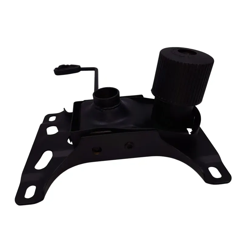Casa si Gradina - Mobilier - Feronerie si accesorii mobila - Set placuta balans metalica 26 x 15 cm, baza 64 cm, rola universala si cilindru piston, gaz, pentru scaune birou, 35 cm - Infinity.ro