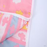 Jucarii, Copii si Bebe - Igiena si ingrijire - Baia bebelusului - Prosoape si halate de baie copii - Prosop Poncho REDQUIT® pentru Copii din 6 Straturi de Bumbac Muselina – Cu Gluga, Ultra Moale, Respirabil, roz - Infinity.ro