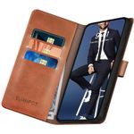 Laptop, Telefoane si Tablete - Telefoane mobile si accesorii - Accesorii Telefoane - Huse telefoane - Husa pentru Samsung Galaxy S21, tip portofel cu suport carduri, protectie rfid, inchidere magnetica, maro inchis - Infinity.ro