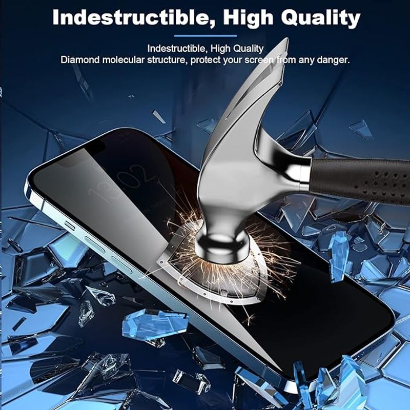 Laptop, Telefoane si Tablete - Telefoane mobile si accesorii - Accesorii Telefoane - Folii protectie telefoane - Set 2 bucati folie de sticla compatibil cu iPhone 14/13/13 PRO, usor de instalat, cu accesorii incluse - Infinity.ro