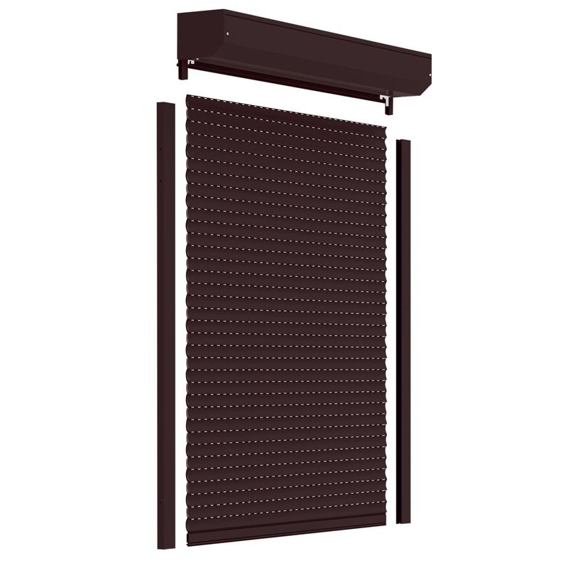 Casa si Gradina - Constructii - Ferestre si accesorii - Accesorii ferestre - Rulou exterior aluminiu, Italbox, 90x120cm (LxH), maron - Infinity.ro