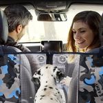 Petshop - Accesorii petshop - Alte accesorii petshop - Husa auto transport animale, Linomag®, pentru caini/pisici, Impermeabila, Antialunecare, Camuflaj albastru, 145 x 130 cm - Infinity.ro