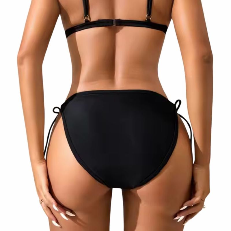 Fashion, accesorii si bijuterii - Femei - Lenjerie si pijamale femei - Lenjerie intima femei - Slip de baie menstrual - Lisa - L, Negru - Infinity.ro