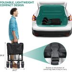 Casa si Gradina - Constructii - Depozitare, transport si protectie - Echipamente pentru transport si ridicat - Carucior pliabil pentru transport, cu masa detasabila, capacitate 100kg, roti mari cu frana, cadru rezistent - Infinity.ro