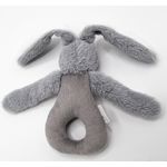 Jucarii, Copii si Bebe - Jucarii si jocuri - Jucarii bebelusi - Jucarii zornaitoare - Jucarie zornaitoare bebelusi BabyJem, Iepuras din plus, 3 luni+ (Culoare: Gri) - Infinity.ro