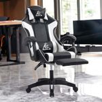 PC, gaming si accesorii - Gaming - Accesorii gaming - Scaune gaming - Scaun de gaming negru, cu perna lombara si suport picioare, max 150 kg, 64x116-123 cm, JollyMag, KO24B - Infinity.ro