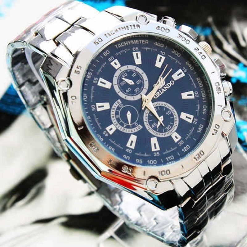 Fashion, accesorii si bijuterii - Barbati - Bijuterii barbati - Ceasuri barbati - Ceas barbatesc Orlando silver blue - Infinity.ro