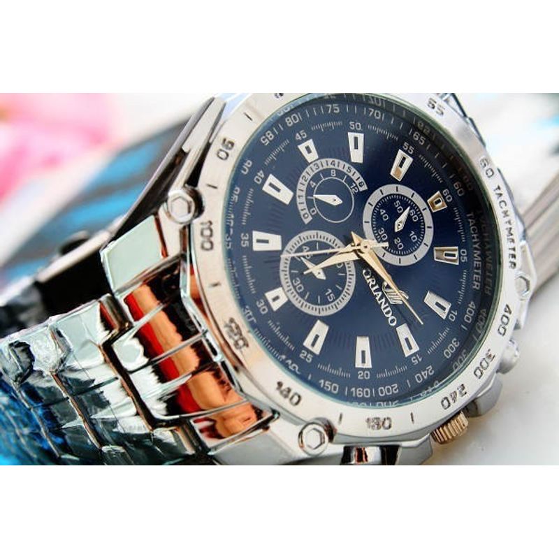 Fashion, accesorii si bijuterii - Barbati - Bijuterii barbati - Ceasuri barbati - Ceas barbatesc Orlando silver blue - Infinity.ro