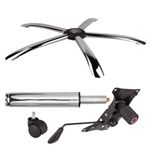 Casa si Gradina - Mobilier - Scaune si fotolii - Scaune - Set placuta balans metalica 22 cm x 15 cm, baza 60 cm , rola universala  Ø11 si cilindru piston, gaz, scaune birou - Infinity.ro