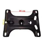 Casa si Gradina - Mobilier - Scaune si fotolii - Scaune - Set placuta balans metalica 26 x 15 cm, baza 60 cm, rola universala  Ø11 mm si cilindru piston, gaz, pentru scaune birou - Infinity.ro