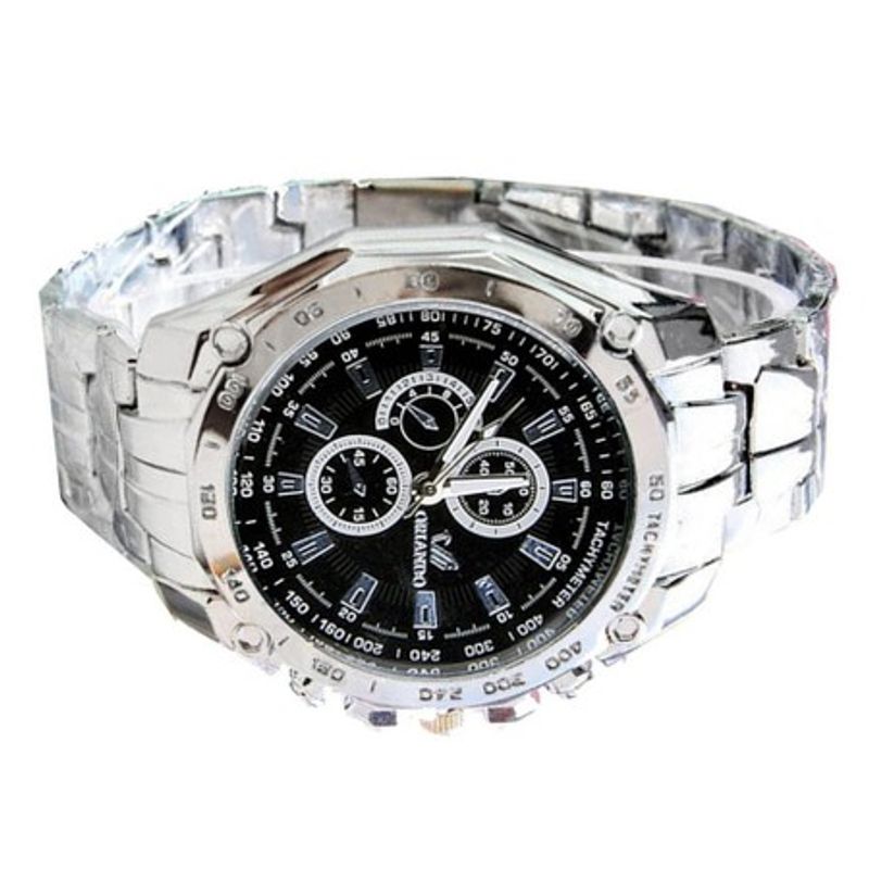 Fashion, accesorii si bijuterii - Barbati - Bijuterii barbati - Ceasuri barbati - Ceas barbatesc Orlando silver black - Infinity.ro