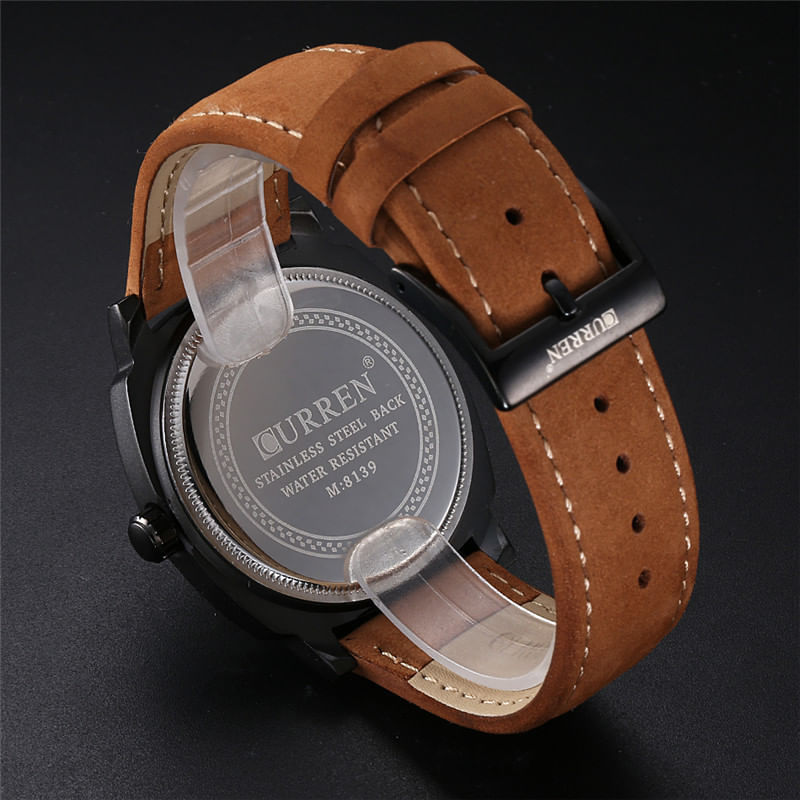 Fashion, accesorii si bijuterii - Barbati - Bijuterii barbati - Ceasuri barbati - Ceas barbatesc Curren brown army - Infinity.ro