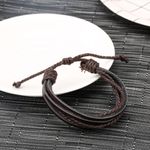 Market - Cadouri - Cadouri personalizate - Set cadou cu ceas barbatesc Migeer Casual maro si bratara vintage - Infinity.ro