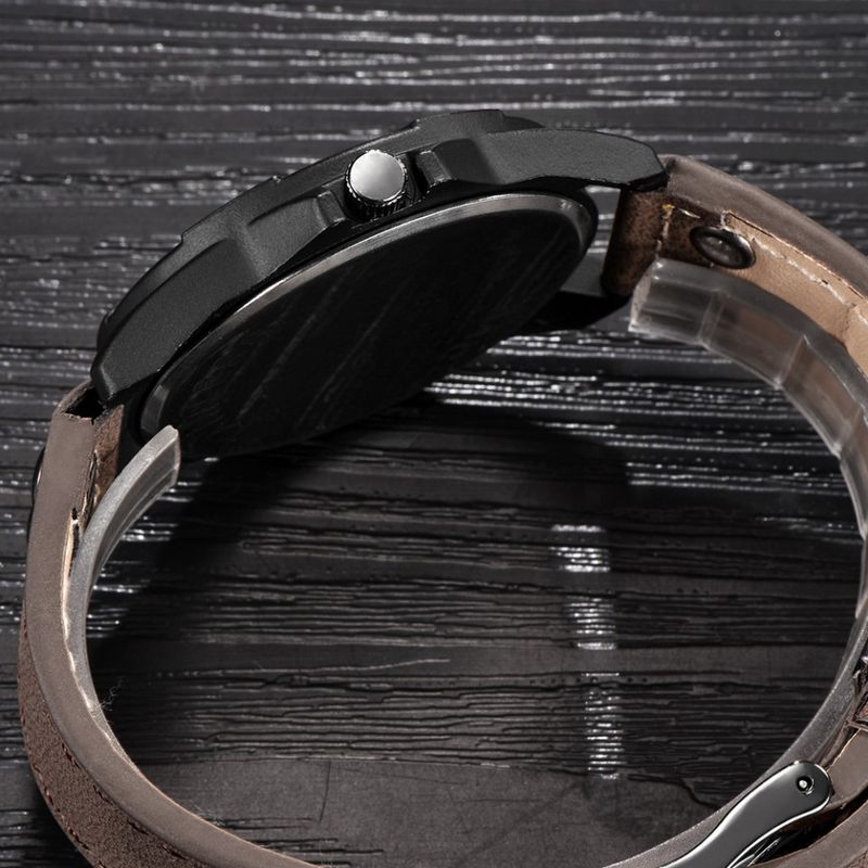 Fashion, accesorii si bijuterii - Barbati - Bijuterii barbati - Ceasuri barbati - Ceas barbatesc Xinew brown calendar - Infinity.ro