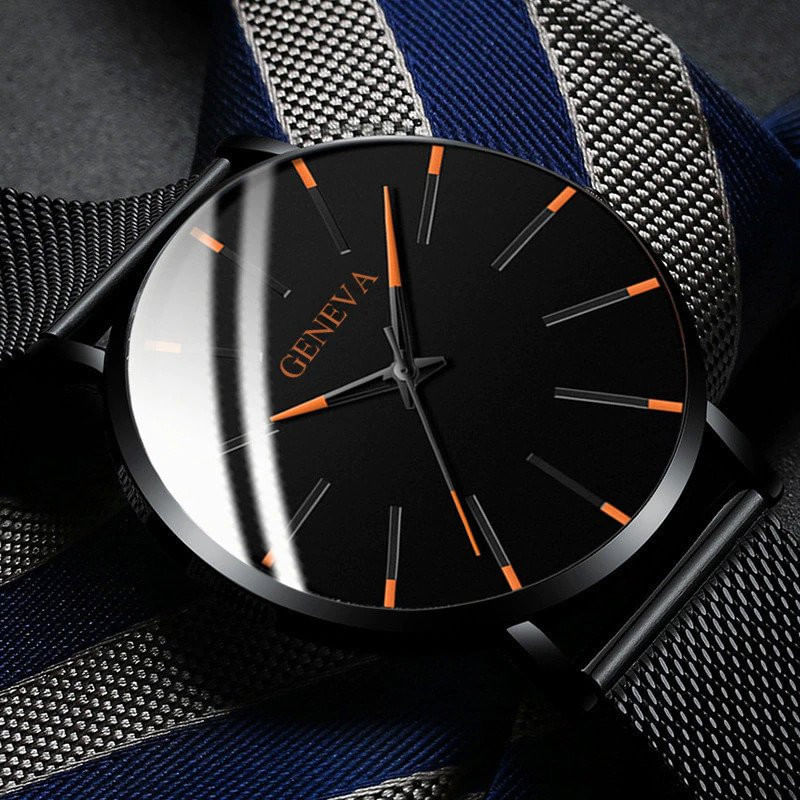 Fashion, accesorii si bijuterii - Barbati - Bijuterii barbati - Ceasuri barbati - Ceas barbatesc Geneva orange Origin - Infinity.ro