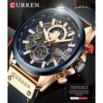 Fashion, accesorii si bijuterii - Barbati - Bijuterii barbati - Ceasuri barbati - Ceas barbatesc Curren 8380 Cronograph Blue Sky - Infinity.ro