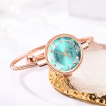 Market - Cadouri - Cadouri personalizate - Set ceas de dama Lvpai dark green cu o bratara - Infinity.ro