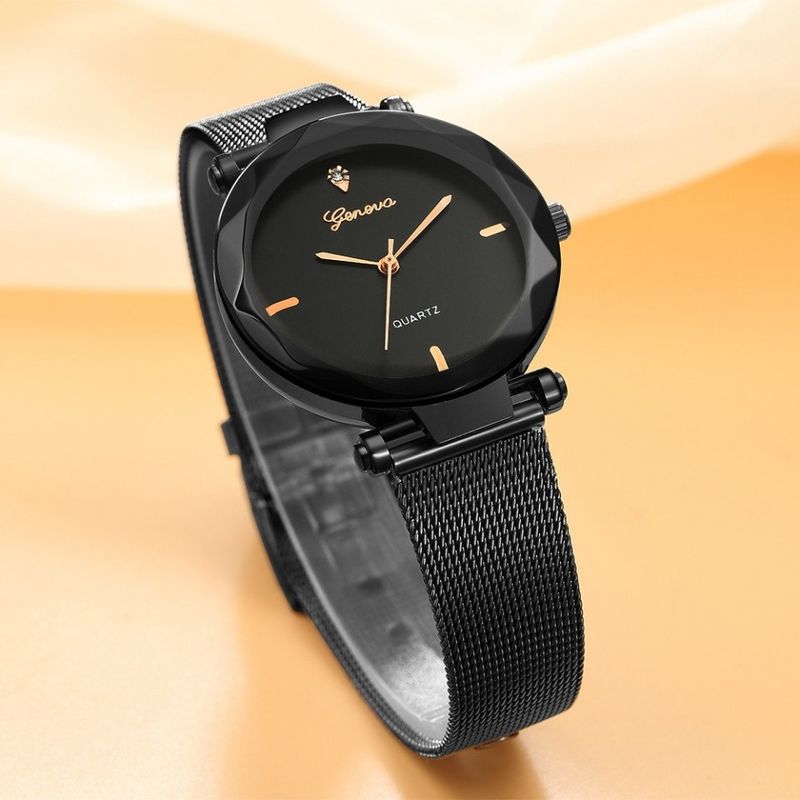 Fashion, accesorii si bijuterii - Femei - Bijuterii femei - Ceasuri femei - Ceas de dama Geneva Bendis Black - Infinity.ro