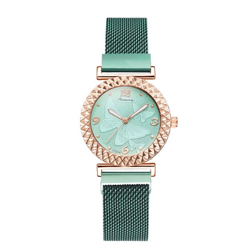 Market - Cadouri - Cadouri personalizate - Set cadou cu ceas de dama Rinnandy Afrodita verde si patru bratari elegante - Infinity.ro