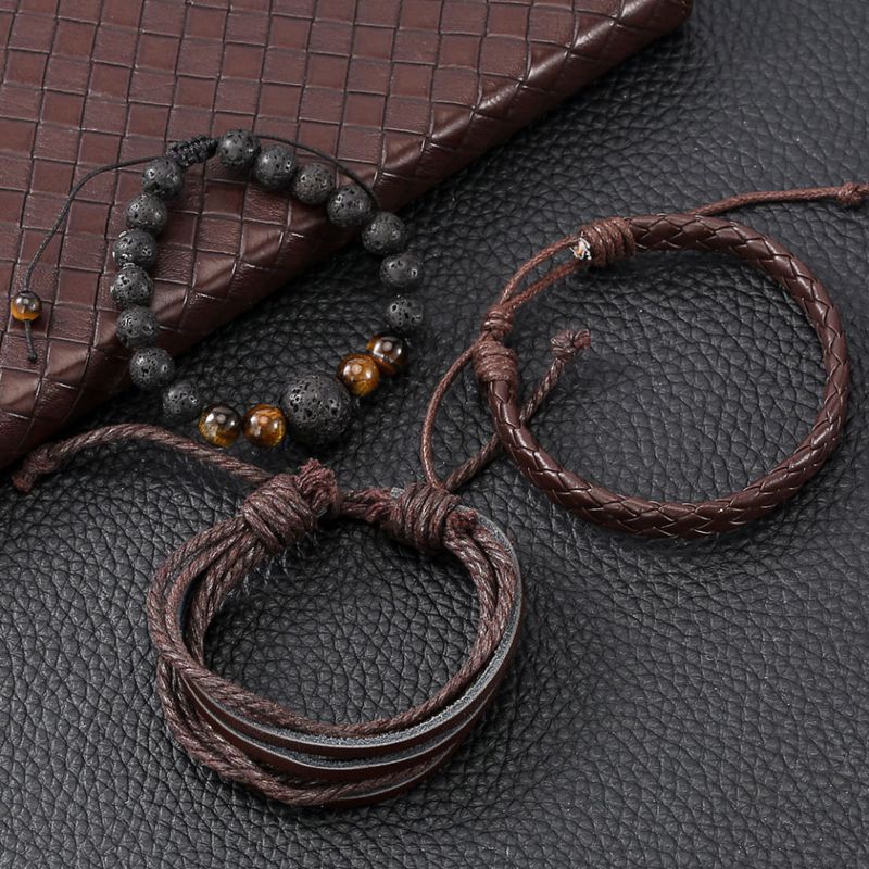 Market - Cadouri - Cadouri personalizate - Set cadou cu ceas barbatesc Migeer TZ005 si trei bratari elegante - Infinity.ro