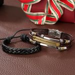 Market - Cadouri - Cadouri personalizate - Set cadou cu ceas barbatesc Gadyson si doua bratari retro - Infinity.ro