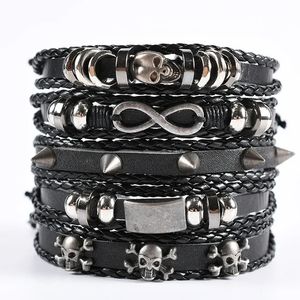 Set 4 bratari barbatesti Neo-Gothic Infinite