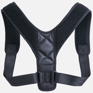Suport (ham) corector pentru spate si umeri cu bretele ajustabile, unisex, negru pentru adulti & copii