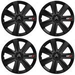 Auto si Moto - Anvelope si jante - Accesorii roti - Capace roti - Set 4 capace Roti Gtx Carbon Negru R14, Pentru Citroen - Infinity.ro
