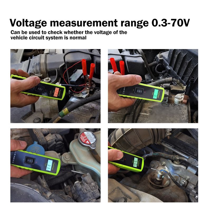 Auto si Moto - Reparatii si depanare - Scule auto - Testere si multimetre - Tester Circuite Electrice Auto TopDiag P60, 6-30V, Diagnostic cu afisaj LCD, Detectie Scurtcircuit - Infinity.ro