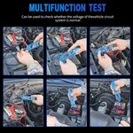 Auto si Moto - Reparatii si depanare - Scule auto - Testere si multimetre - Tester Tensiune Auto Circuite Electrice Techstar® 823, 6-24V cu Afisaj LCD, LED, Clesti si Sonda Otel Inoxidabil - Infinity.ro