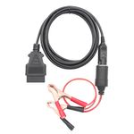 Auto si Moto - Reparatii si depanare - Sisteme de diagnoza - Cablu Salvare Memorie ECU 12V, JFIND JC02 OBDII Memory Saver, cu Mufa OBD, Clesti Crocodil, Mufa Bricheta, Backup - Infinity.ro