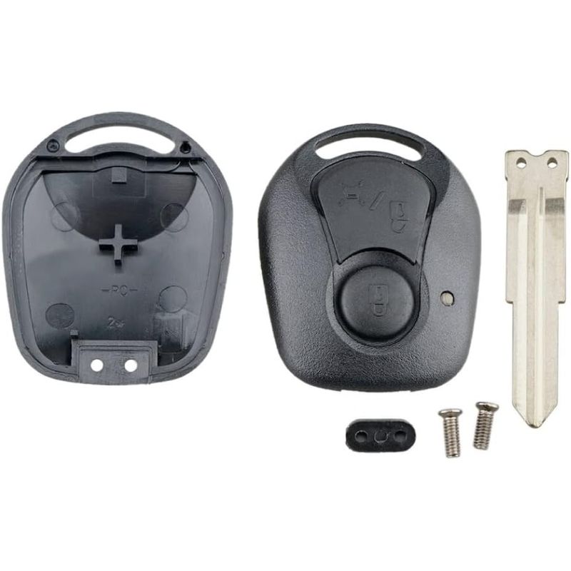 Auto si Moto - Electronice auto - Accesorii electronice auto - Carcasa Cheie Auto Techstar, compatibila cu Ssangyong Actyon, Kyron, Rexton, SUV – cu lama SSY3 si surub, 1 buton - Infinity.ro
