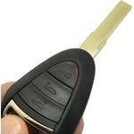 Auto si Moto - Electronice auto - Accesorii electronice auto - Carcasa Cheie Auto Techstar cu 3 butoane, Compatibila Porsche 911, Cayman, Boxster, Carrera GT - Infinity.ro