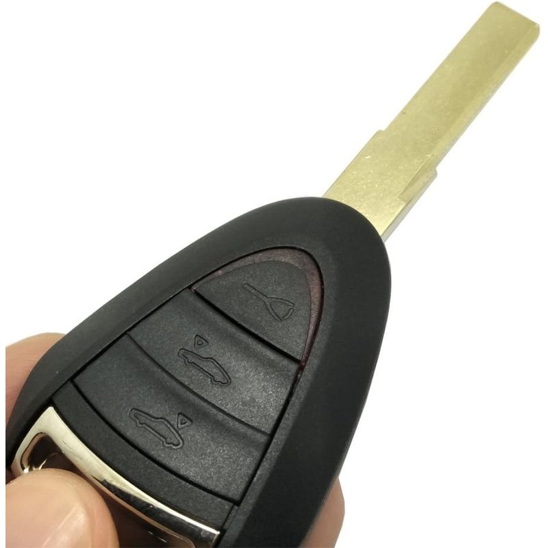 Auto si Moto - Electronice auto - Accesorii electronice auto - Carcasa Cheie Auto Techstar cu 3 butoane, Compatibila Porsche 911, Cayman, Boxster, Carrera GT - Infinity.ro