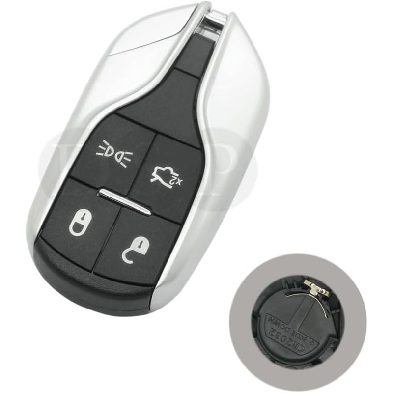 Auto si Moto - Electronice auto - Accesorii electronice auto - Carcasa Cheie Auto Techstar tip Smart Key, cu 4 butoane, Compatibila Maserati Ghibli, Quattroporte – cu lama - Infinity.ro