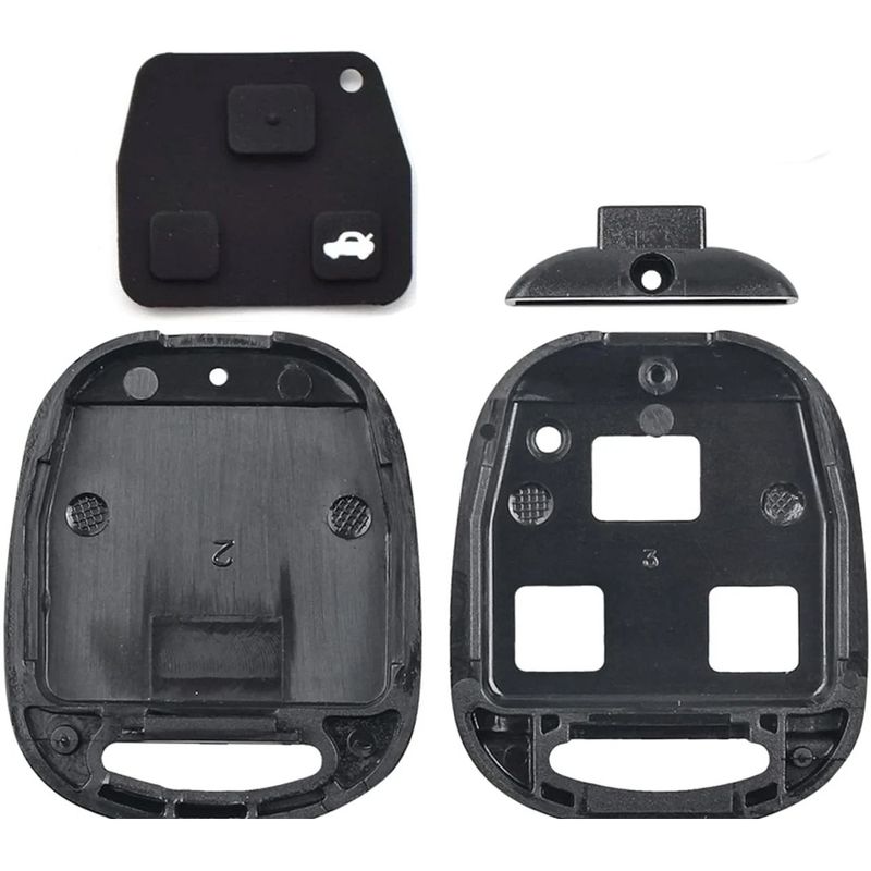 Auto si Moto - Electronice auto - Accesorii electronice auto - Carcasa Cheie Auto Techstar cu 3 Butoane Compatibila Toyota Yaris, Corolla, RAV4, Avensis, Lexus RX, GS, IS - Infinity.ro