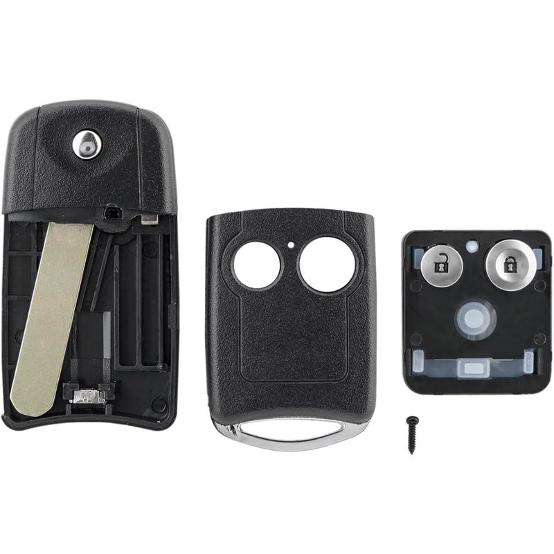 Auto si Moto - Electronice auto - Accesorii electronice auto - Carcasa Cheie Auto Techstar tip Flip, cu 2 Butoane, Compatibila Honda Civic, Accord, CR-V, Jazz, HR-V – cu lama - Infinity.ro
