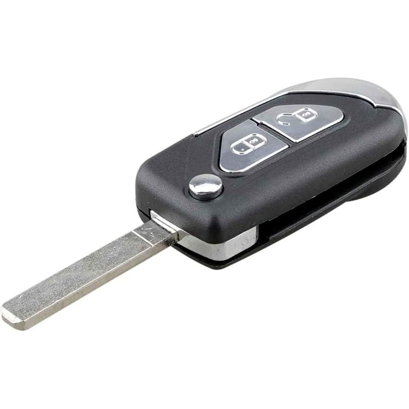Auto si Moto - Electronice auto - Accesorii electronice auto - Carcasa Cheie Auto Techstar tip Briceag cu 2 Butoane, Compatibila Citroen DS3, C3, lama VA2 - Infinity.ro