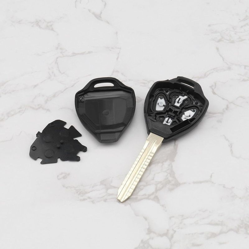 Auto si Moto - Electronice auto - Accesorii electronice auto - Carcasa Cheie Auto Techstar cu 4 butoane compatibila cu Toyota Corolla, Camry, Alphard - Infinity.ro