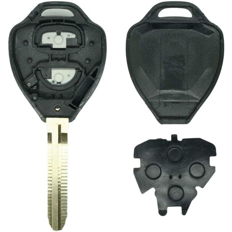 Auto si Moto - Electronice auto - Accesorii electronice auto - Carcasa Cheie Auto Techstar, cu 2 Butoane Compatibila Toyota Corolla, RAV4, Yaris, Avensis, Hilux, Prado - Infinity.ro