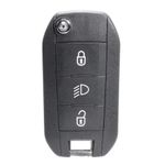 Auto si Moto - Electronice auto - Accesorii electronice auto - Cheie auto completa Techstar pentru Peugeot Citroen, 3 butoane, HU83, 433MHz, cu chip ID46, telecomanda inclusa - Infinity.ro