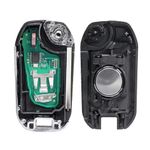 Auto si Moto - Electronice auto - Accesorii electronice auto - Cheie auto completa Techstar pentru Peugeot Citroen, 3 butoane, HU83, 433MHz, cu chip ID46, telecomanda inclusa - Infinity.ro