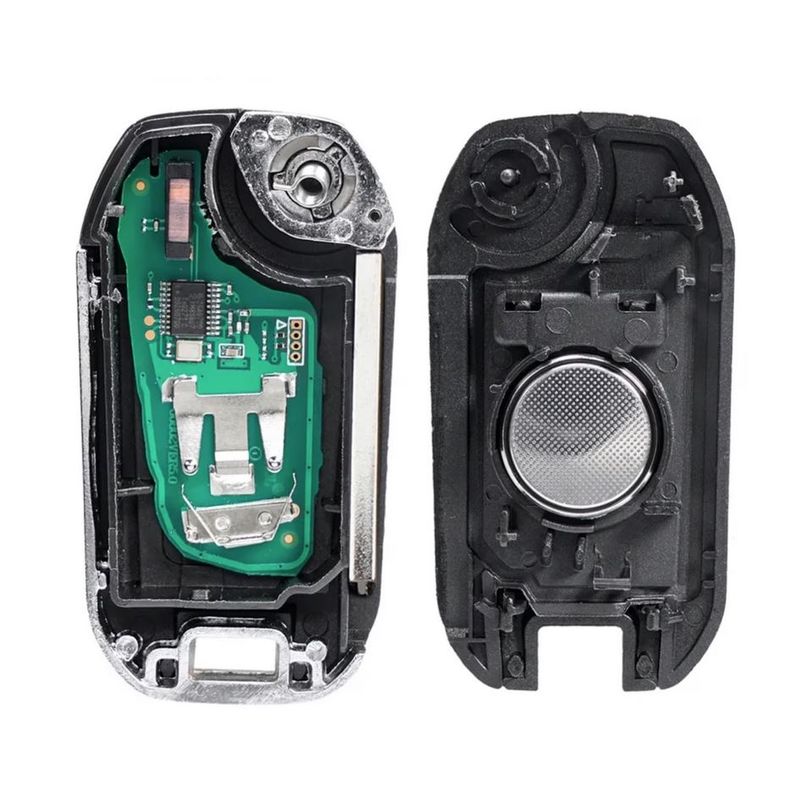 Auto si Moto - Electronice auto - Accesorii electronice auto - Cheie auto completa Techstar pentru Peugeot Citroen, 3 butoane, HU83, 433MHz, cu chip ID46, telecomanda inclusa - Infinity.ro